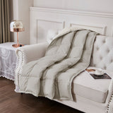 Down Throw - Bone/Taupe