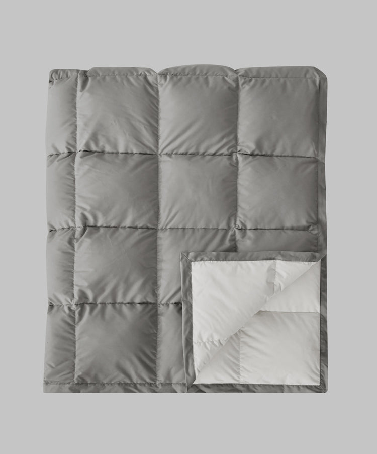 Quilted discount down throw